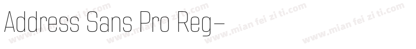 Address Sans Pro Reg字体转换